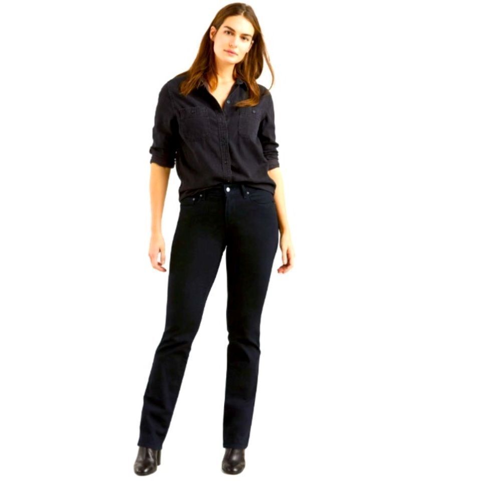 LLEVIS 505 STRAIGHT LEG BLACK JEANS
